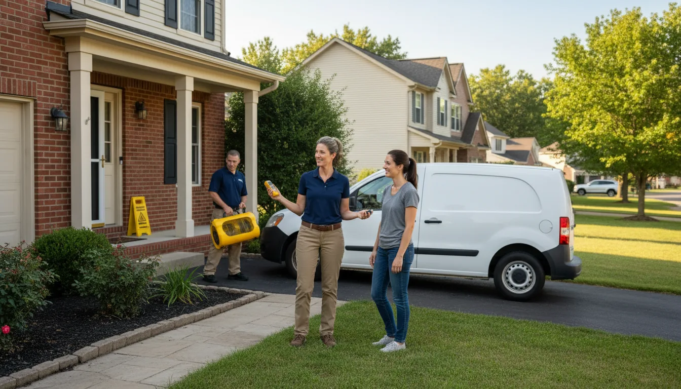 Residential water damage restoration in South Shore, SD